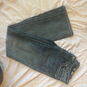 Miss Me Blue Flare Wide Leg Jeans